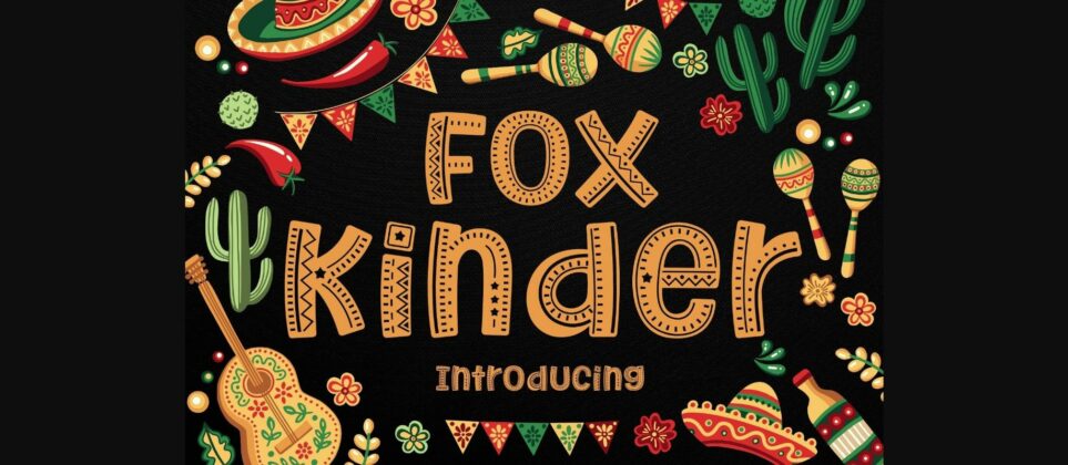 Fox Kinder Font Poster 3