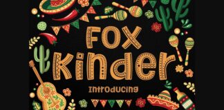 Fox Kinder Font Poster 1