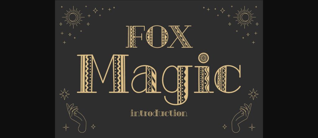 Fox Magic Font Poster 3