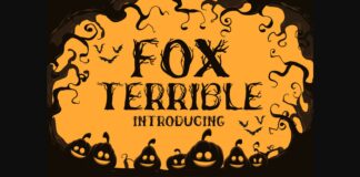 Fox Terrible Font Poster 1