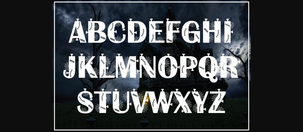 Frankenstein Font Poster 4