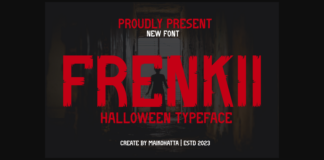 Frenkii Font Poster 1