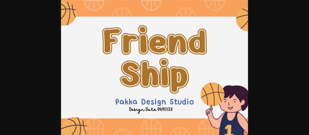 Friendship Font Poster 1