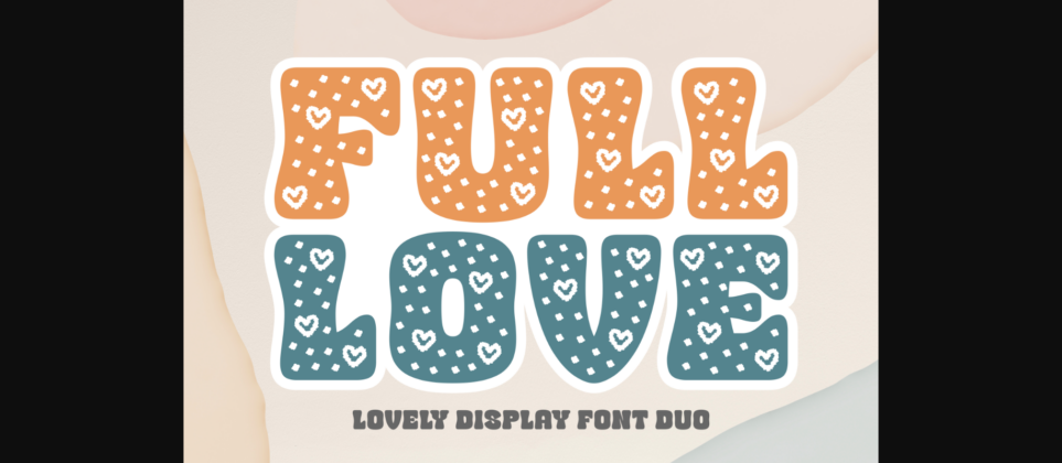 Full Love Font Poster 3