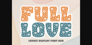 Full Love Font Poster 1