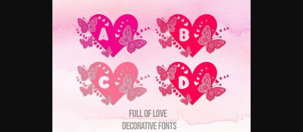 Full of Love Font Poster 1