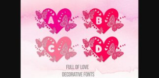 Full of Love Font Poster 1