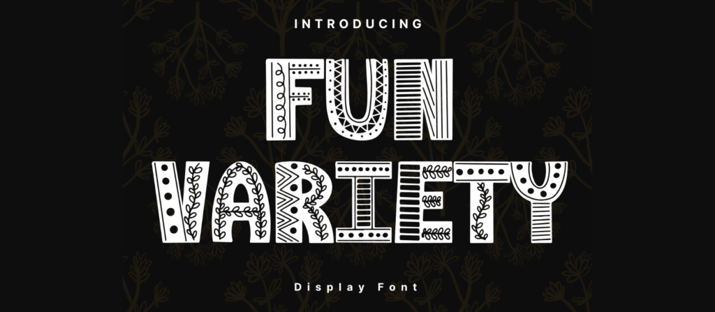 Fun Variety Font Poster 3