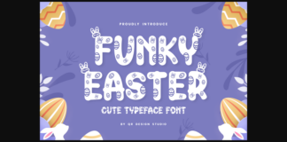 Funky Easter Font Poster 1