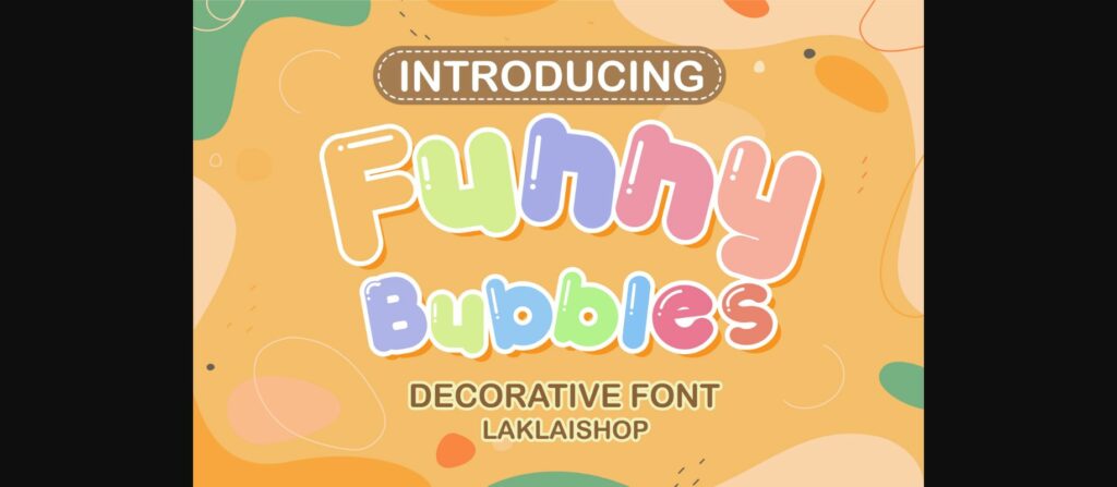 Funny Bubbles Font Poster 1