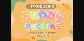 Funny Bubbles Font Poster 1