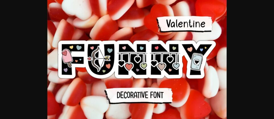 Funny Valentine Font Poster 3