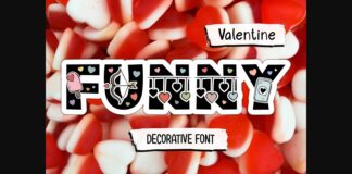 Funny Valentine Font Poster 1