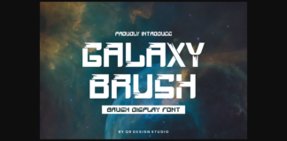 Galaxy Brush Font Poster 1