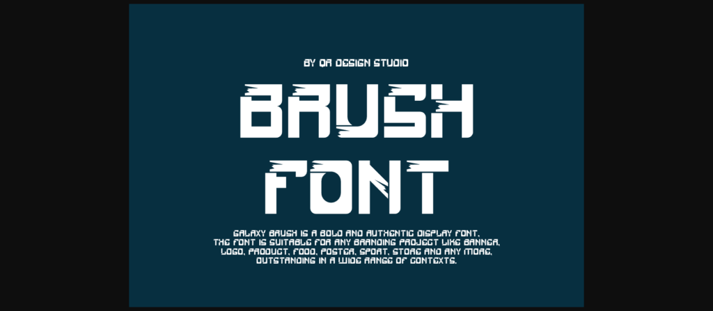 Galaxy Brush Font Poster 4