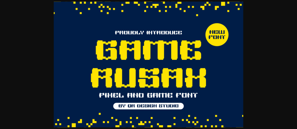 Game Rusax Font Poster 3