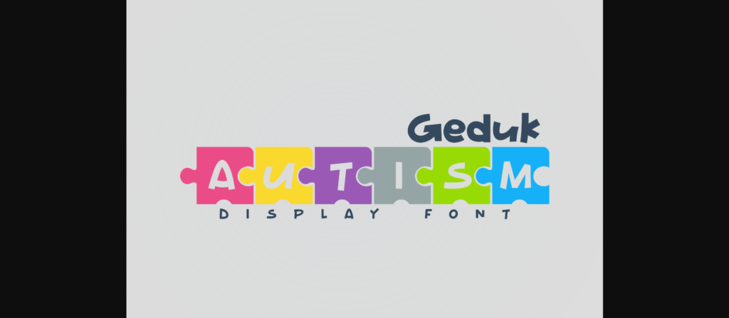 Geduk Autism Font Poster 3