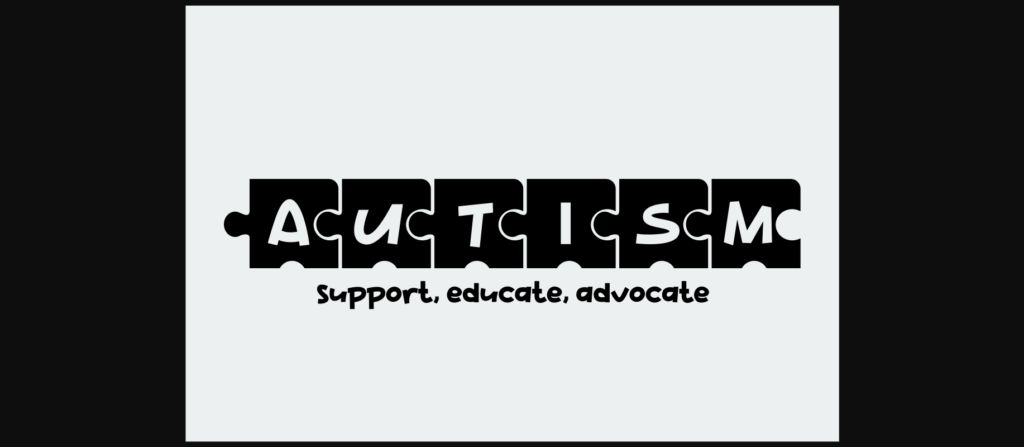 Geduk Autism Font Poster 5