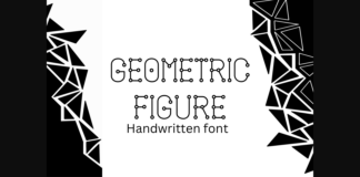 Geometric Figure Font Poster 1