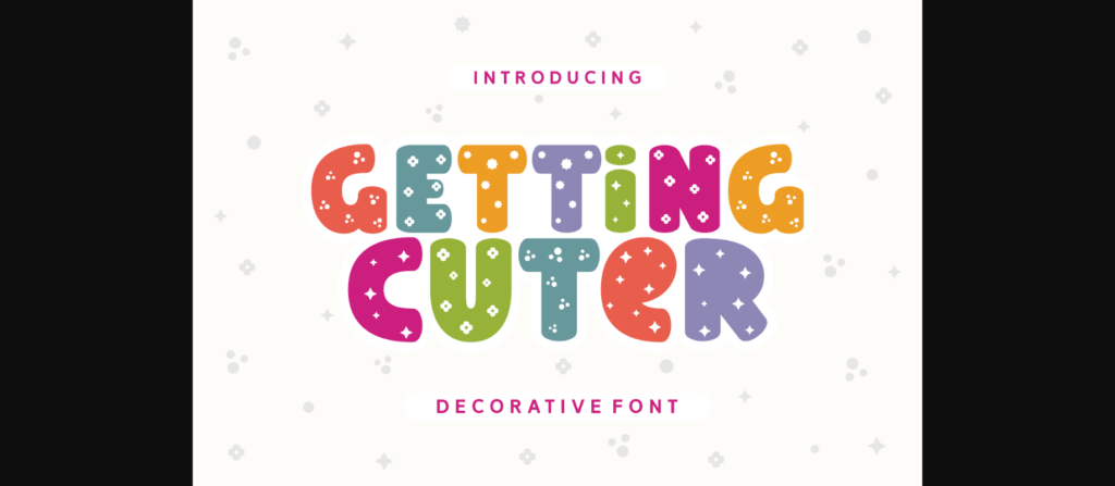 Getting Cuter Font Poster 3