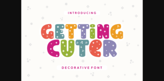 Getting Cuter Font Poster 1