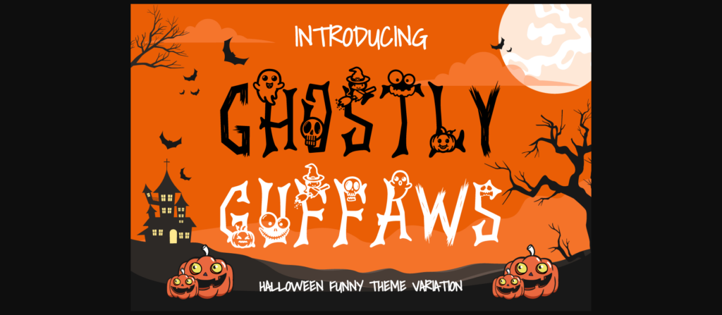 Ghostly Guffaws Font Poster 3