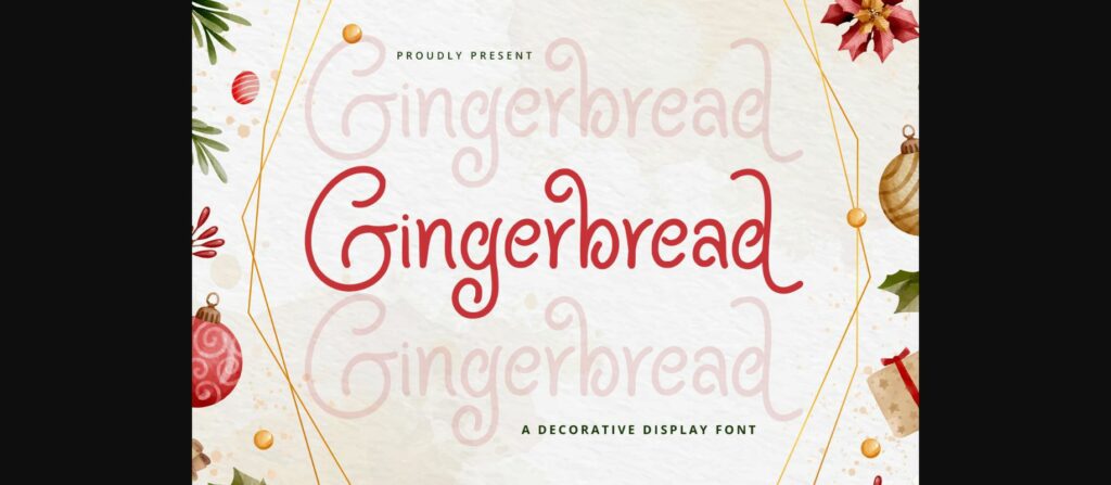 Gingerbread Font Poster 3