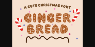 Gingerbread Font Poster 1