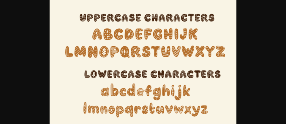 Gingerbread Font Poster 9