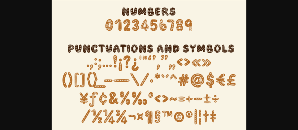 Gingerbread Font Poster 11