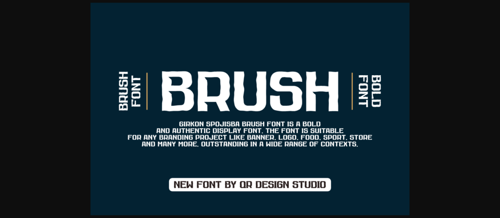 Girkon Spojisba Brush Font Poster 2