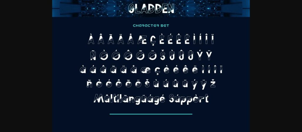 Gladden Font Poster 9