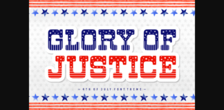 Glory of Justice Font Poster 1