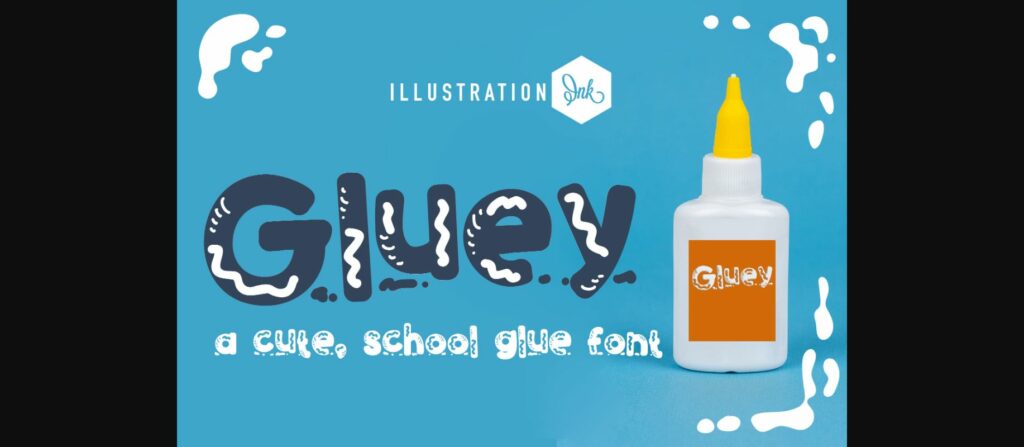 Gluey Font Poster 3