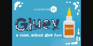 Gluey Font Poster 1