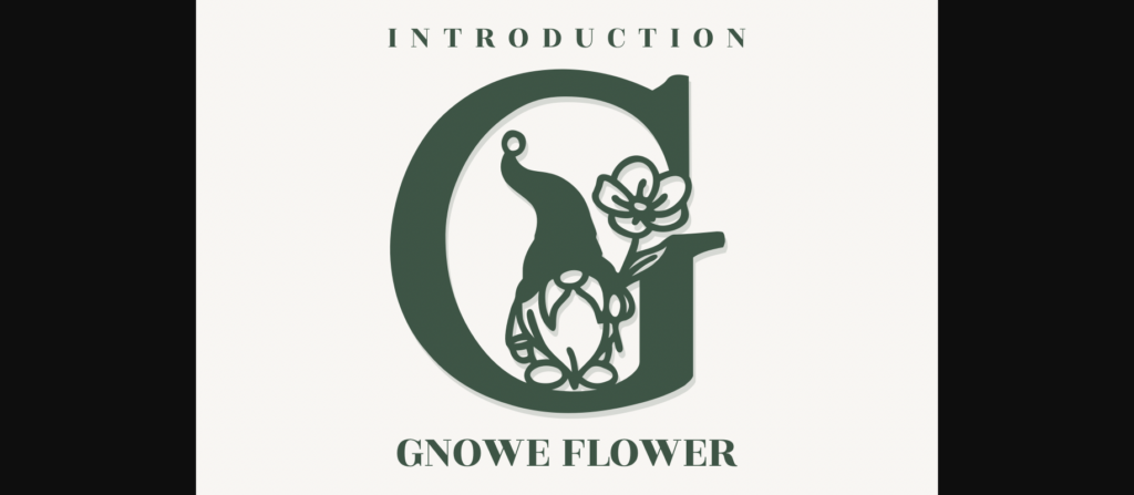 Gnome Flower Font Poster 3
