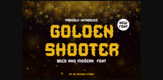 Golden Shooter Font Poster 1