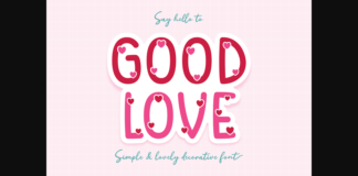 Good Love Font Poster 1