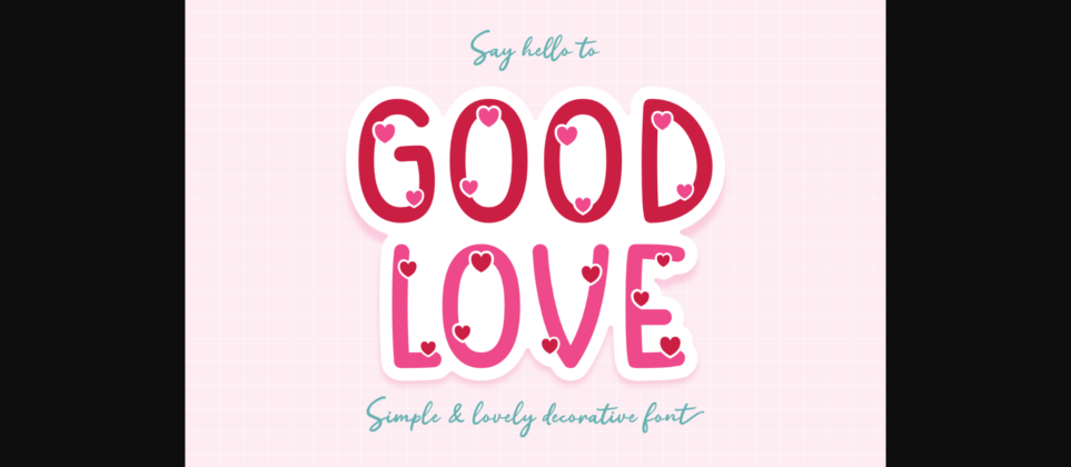 Good Love Font Poster 1