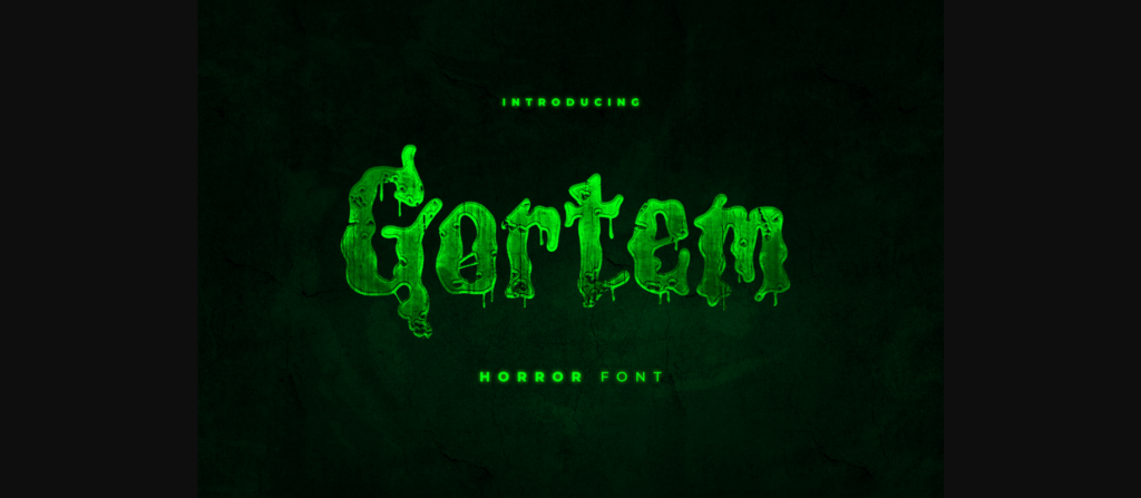 Gortem Font Poster 3