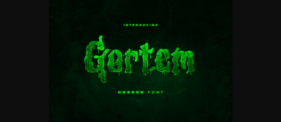 Gortem Font Poster 3