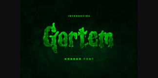 Gortem Font Poster 1