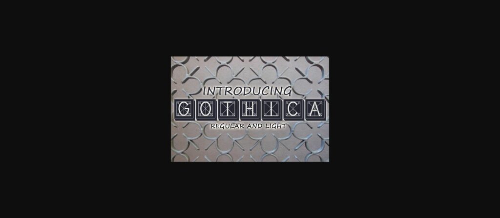 Gothica Font Poster 3