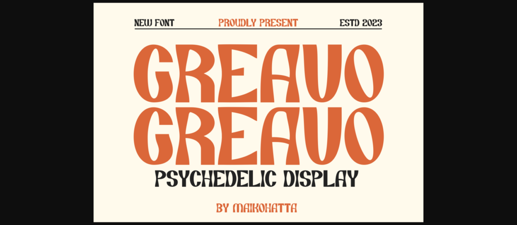 Greavo Font Poster 3