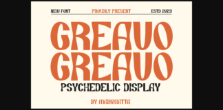 Greavo Font Poster 1