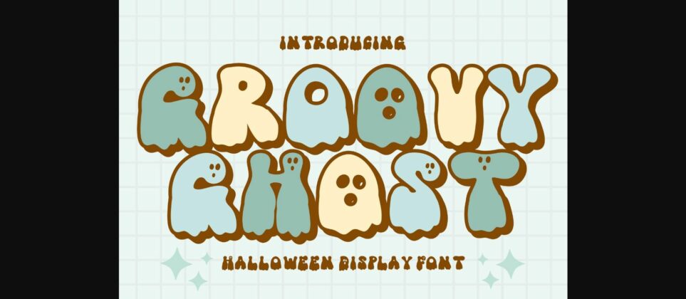 Groovy Ghost Font Poster 3