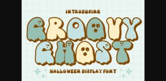 Groovy Ghost Font Poster 1