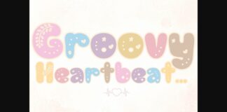 Groovy Heartbeat Font Poster 1