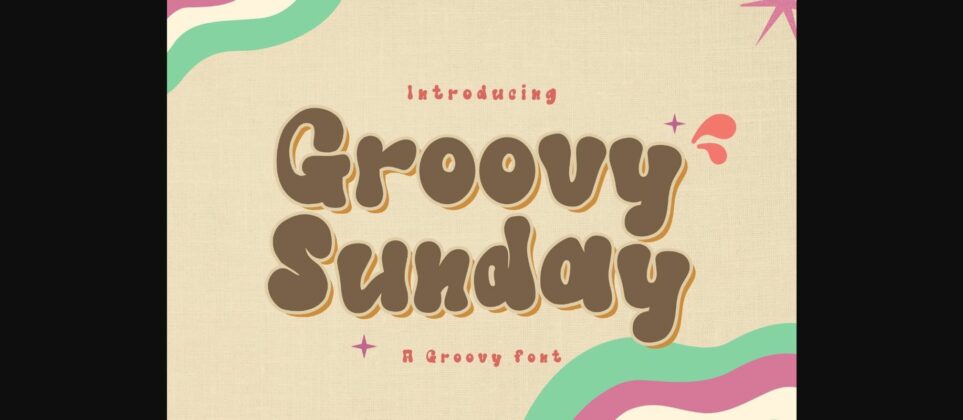 Groovy Sunday Font Poster 3