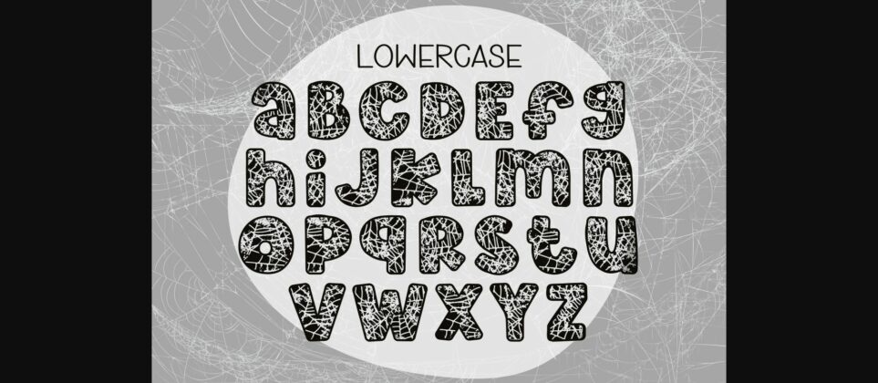 Grunge Cobweb Font Poster 7